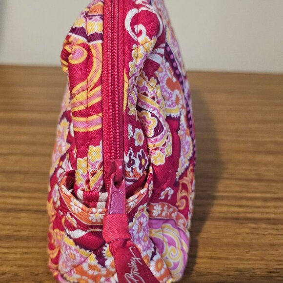 VERA Bradley Zippered Cosmetic Travel Toiletry Ditty Bag - Picture 2 of 5